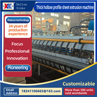 Thick hollow profile sheet extrusion machine