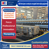 ABA three layers co extrusion corrugated sheet making equipment