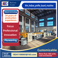 Thin hollow profile board machine