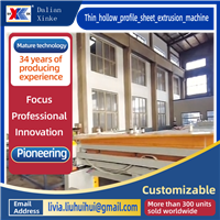 Thin_hollow_profile_sheet_extrusion_machine